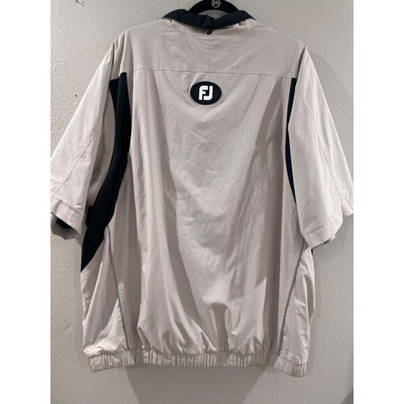 FootJoy Dryjoys Men’s Golf Jacket Pullover Half Zip windbreaker size L - Picture 3 of 8